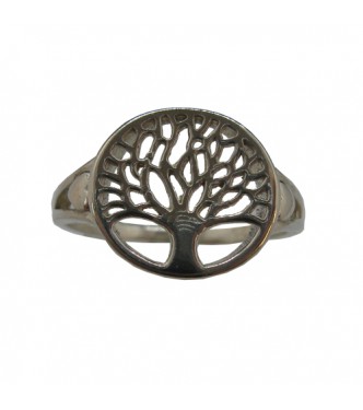 R002140 Handmade Sterling Silver Ring Tree of Life Genuine Solid Stamped 925 Empress